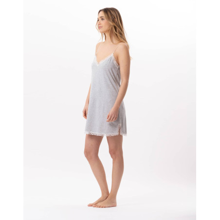 Viscose nightie SUBLIME 803 Grey | Lingerie le Chat