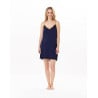 Viscose nightie SUBLIME 803 Navy Blue