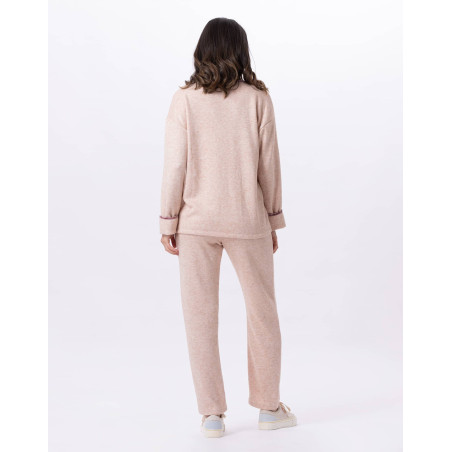 Knitted jogging suit ALPAGA 802 Beige Pink | Lingerie le Chat