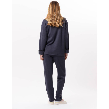 Knitted jogging suit ALPAGA 802 Navy Blue | Lingerie le Chat