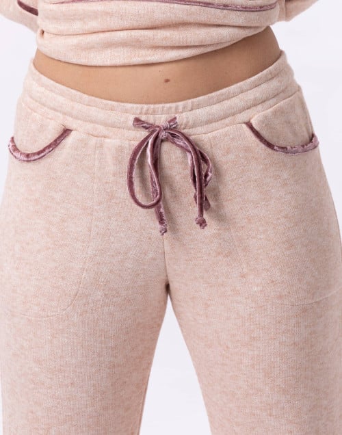 Pantalon en maille tricot ALPAGA 880 Beige