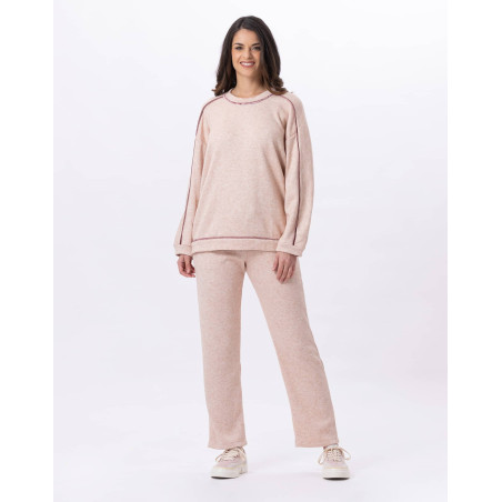 Knitted trousers ALPAGA 880 Beige Pink | Lingerie le Chat