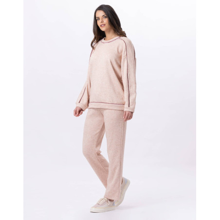 Knitted trousers ALPAGA 880 Beige Pink | Lingerie le Chat