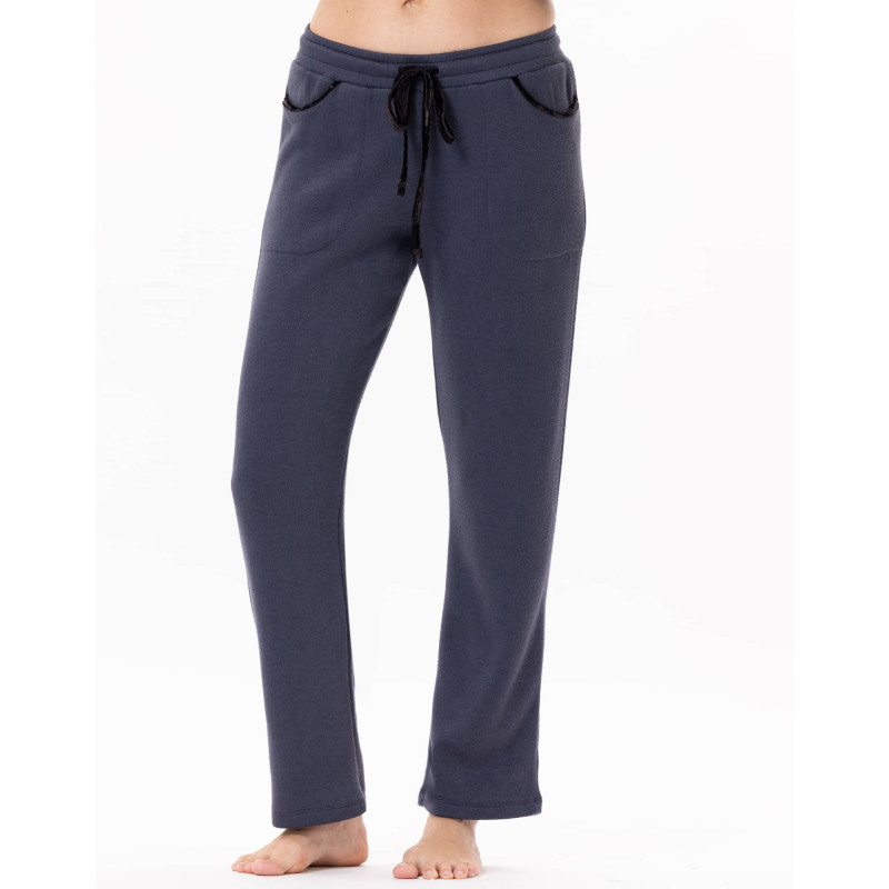 Knitted trousers ALPAGA 880 Navy Blue | Lingerie le Chat