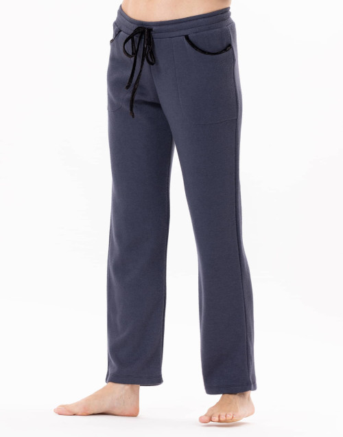 Pantalon en maille tricot ALPAGA 880 Marine