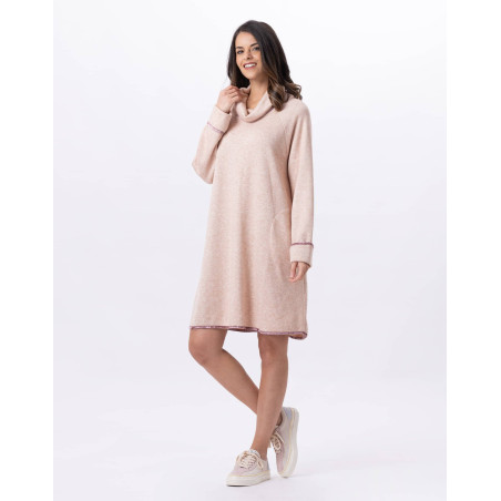 Knitted dress ALPAGA 840 Beige Pink | Lingerie le Chat