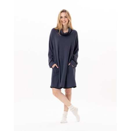 Knitted dress ALPAGA 840 Navy Blue | Lingerie le Chat