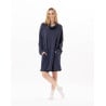 Knitted dress ALPAGA 840 Navy Blue