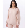 Knitted sweatshirt ALPAGA 830 Beige Pink