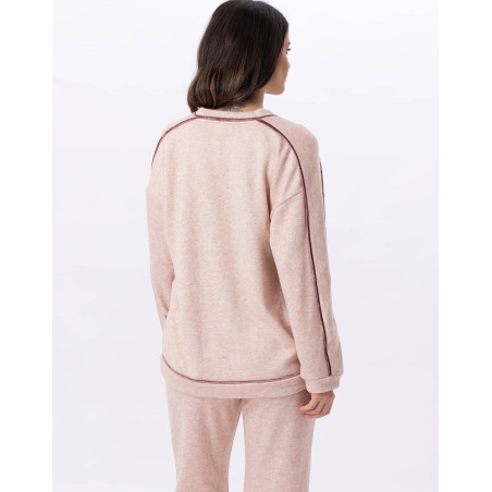 Knitted sweatshirt ALPAGA 830 Beige Pink | Lingerie le Chat