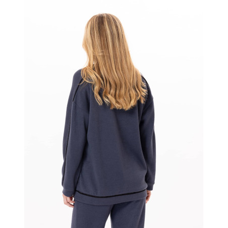 Knitted sweatshirt ALPAGA 830 Navy Blue | Lingerie le Chat