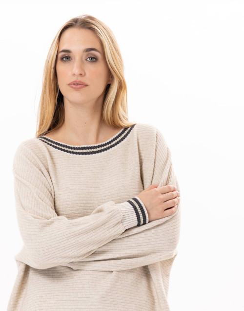 Knitted sweatshirt ESMEE 830 Beige