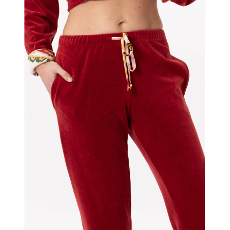 Velvet jogging suit ALLEGRA 822 Tomette | Lingerie le Chat