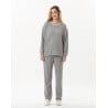 Jogging en maille tricot ESMEE 802 Gris Chine