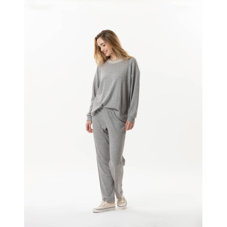 Knitted jogging suit ESMEE 802 Grey | Lingerie le Chat