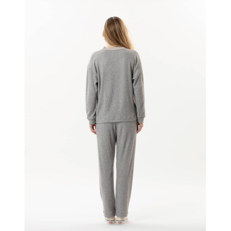 Knitted jogging suit ESMEE 802 Grey | Lingerie le Chat