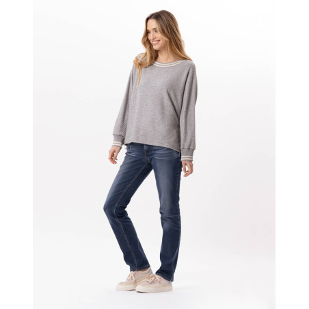 Knitted sweatshirt ESMEE 830 Grey | Lingerie le Chat