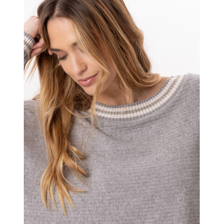 Knitted sweatshirt ESMEE 830 Grey | Lingerie le Chat