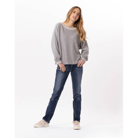 Knitted sweatshirt ESMEE 830 Grey | Lingerie le Chat