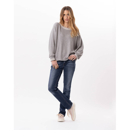 Knitted sweatshirt ESMEE 830 Grey | Lingerie le Chat