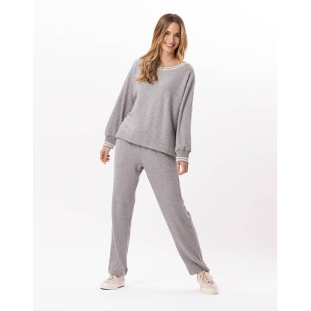 Knitted trousers ESMEE 880 Grey