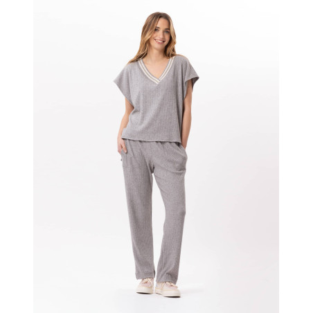 Knitted trousers ESMEE 880 Grey