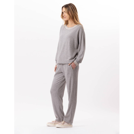 Knitted trousers ESMEE 880 Grey