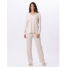 Pyjama en coton GARANCE 802 Doré/Ecru