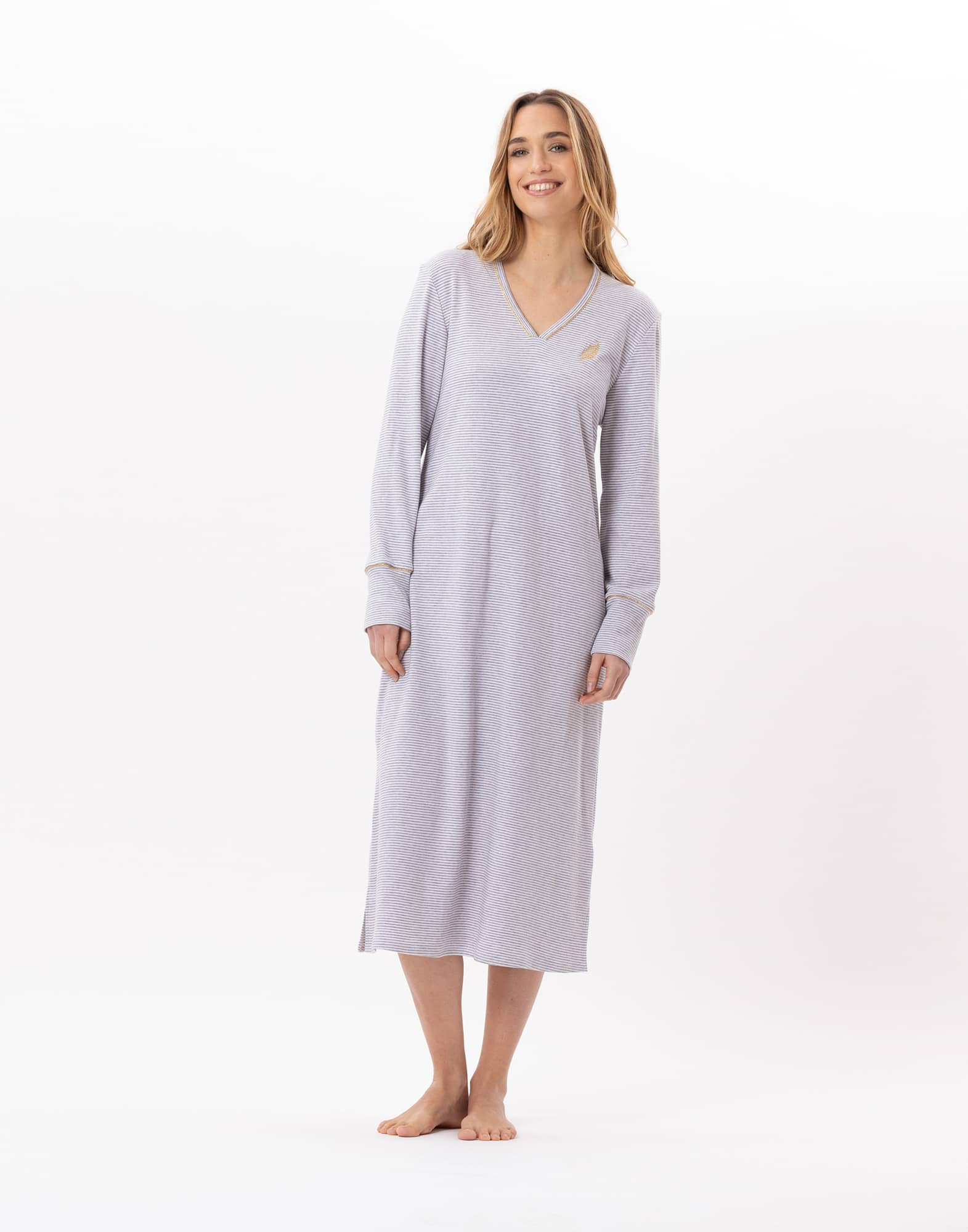 Chemise de nuit coton longue best sale