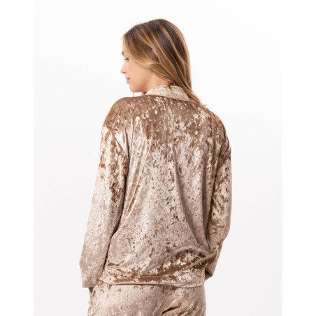 Panne velvet jacket PLATINE 870 Gold | Lingerie le Chat