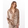 Panne velvet jacket PLATINE 870 Gold