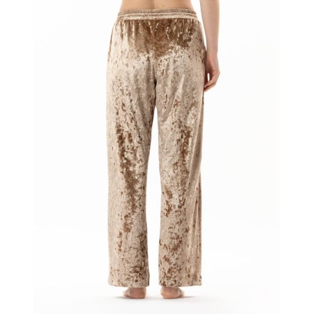 Panne velvet trousers PLATINE 880 Gold | Lingerie le Chat