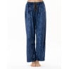 Panne velvet trousers PLATINE 880 Blue