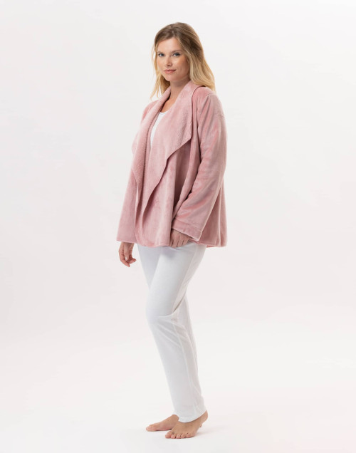 Plush flannel jacket ESSENTIEL 873 Blush