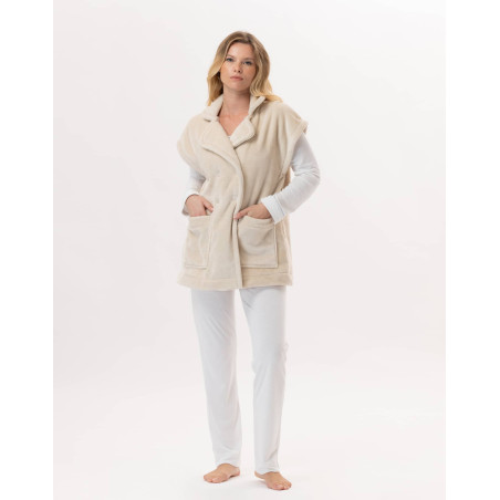 Plush flannel jacket ESSENTIEL 876 Shell | Lingerie le Chat