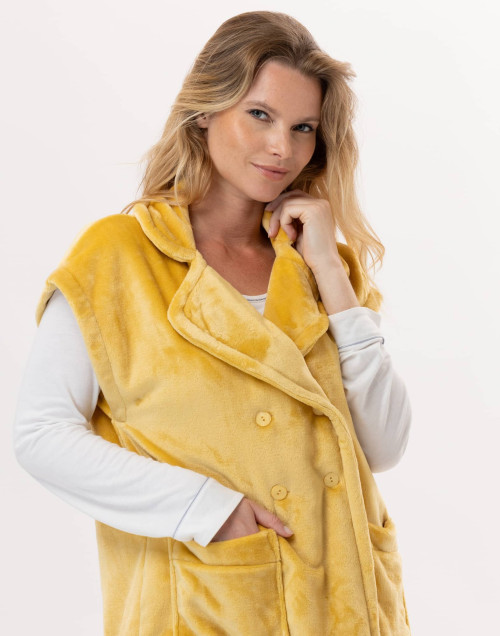 Plush flannel jacket ESSENTIEL 876 Yellow