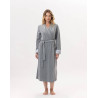 Velvet bathrobe ESSENTIEL 867 Grey