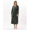 Velvet bathrobe ESSENTIEL 867 Moss Green