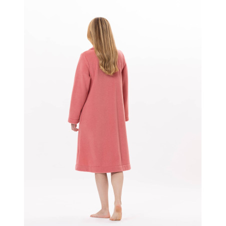 Fleece dressing gown ESSENTIEL H52B Red | Lingerie le Chat