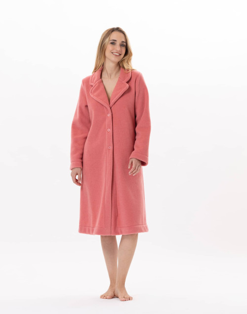 Fleece dressing gown ESSENTIEL H52B Red | Lingerie le Chat