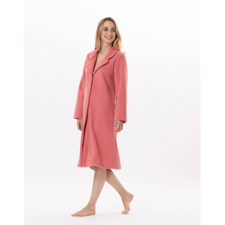 Fleece dressing gown ESSENTIEL H52B Red | Lingerie le Chat