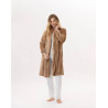 Plush flannel dressing gown ESSENTIEL 855 Gold