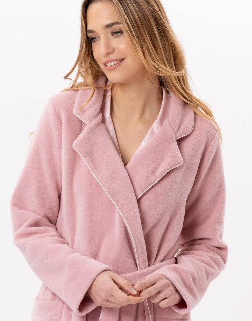 Fleece bathrobe ESSENTIEL 865 Blush