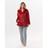 Plush flannel jacket ESSENTIEL H77A in tomette