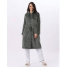 Plush flannel zip jacket ESSENTIEL 853 Moss Green