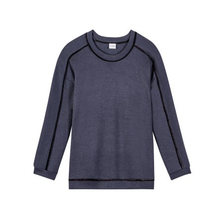 Knitted sweatshirt ALPAGA 830 Navy Blue | Lingerie le Chat