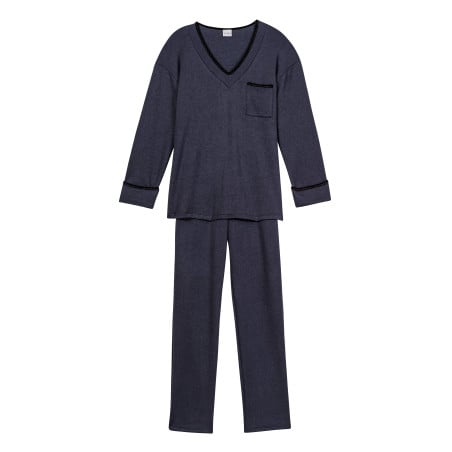 Knitted jogging suit ALPAGA 802 Navy Blue | Lingerie le Chat