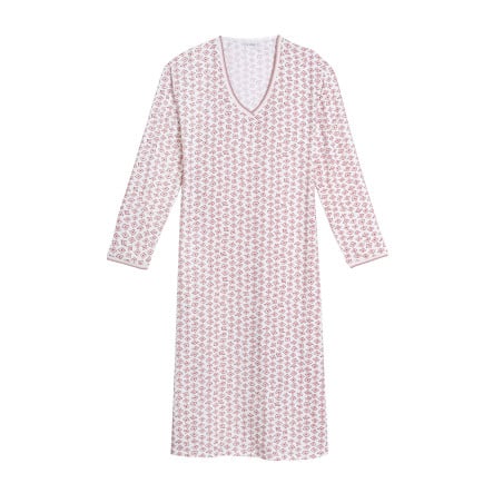 Long cotton nightdress AURORE 811 Multico | Lingerie le Chat