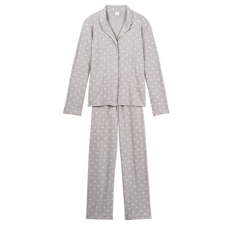 Cotton button-down pyjamas CHAMADE 806 Grey  | Lingerie le Chat