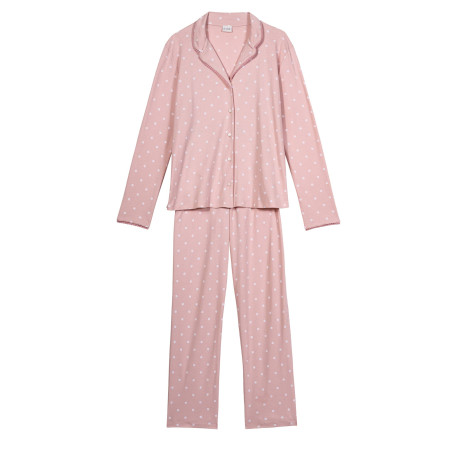 Cotton button-down pyjamas CHAMADE 806 Blush | Lingerie le Chat